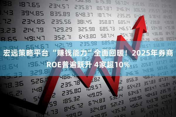 宏远策略平台 “赚钱能力”全面回暖！2025年券商ROE普遍跃升 4家超10%